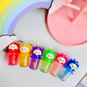 دست کلید جوجه جاکلیدی و جاسویچی برق لب بالم لب تینت لب برق لب حرارتی کیوت فانتزی اقتصادی مناسب کادو هدیه باکس تولد
