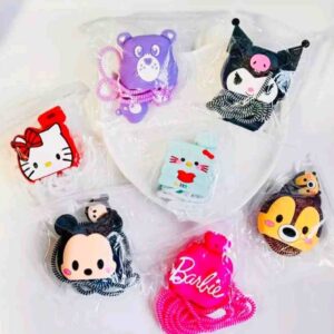 محافظ شارژر کله شارژ سیم شارژر و سری شارژر پک سه عددی فانتزی خرسی خوکی سینامورول