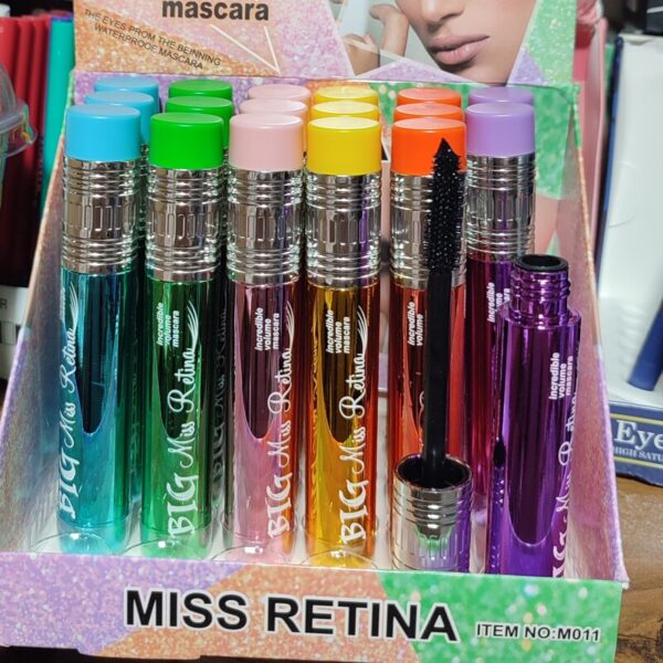 ریمل میس رتینا مواد کربن سیاه و ژله ای فرچه لیزری ضدآب بلند کننده مژه و لیفت کننده مژه ها