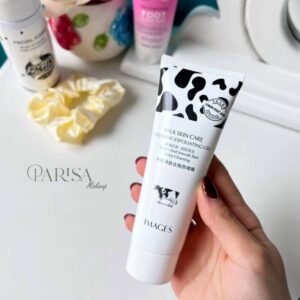 ژل اسکراب لایه بردار شیرگاو  ایمیجز روشن کننده آبرسان شاداب کننده و ضد پیری پوست سفید کنندن پوست و جوانساز