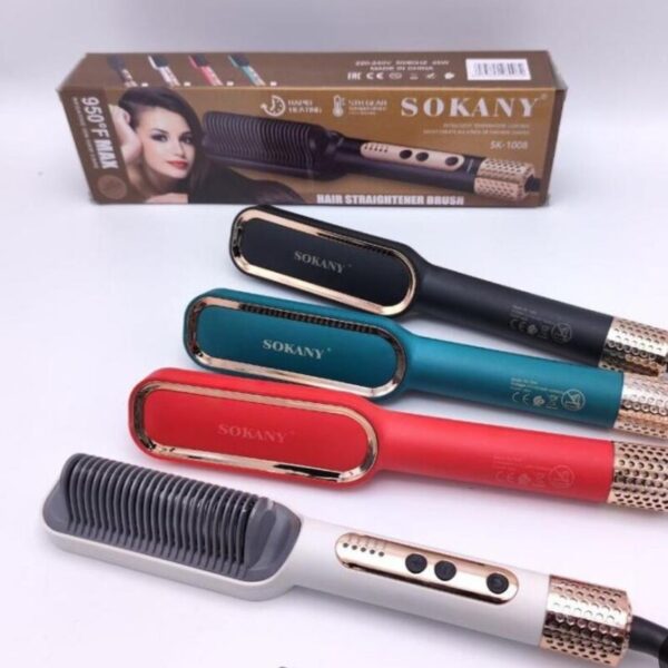 برس حرارتی سوکانی اصلی مدل Sk-1008 حداکثر دما950 لخت کننده و شلاقی کننده موها