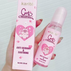 اسپری فیکس کاریته پنجه گربه اصل اورجینال آرایش فیکساتور  پیگمنت بالا با کیفیت مدل گربه پیشی