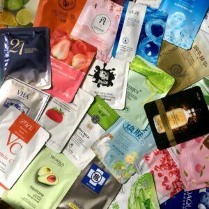 5 عدد ماسک ورقه ای صورت لایه بردار پوست روشن کننده آبرسان و نشاط بخش پوست صورت