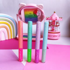 خط چشم رنگی مویی کوزه ای فانتزی کیوت دخترانه پیگمنت بالا  رنگبندی شاد و جذاب دلبرانه